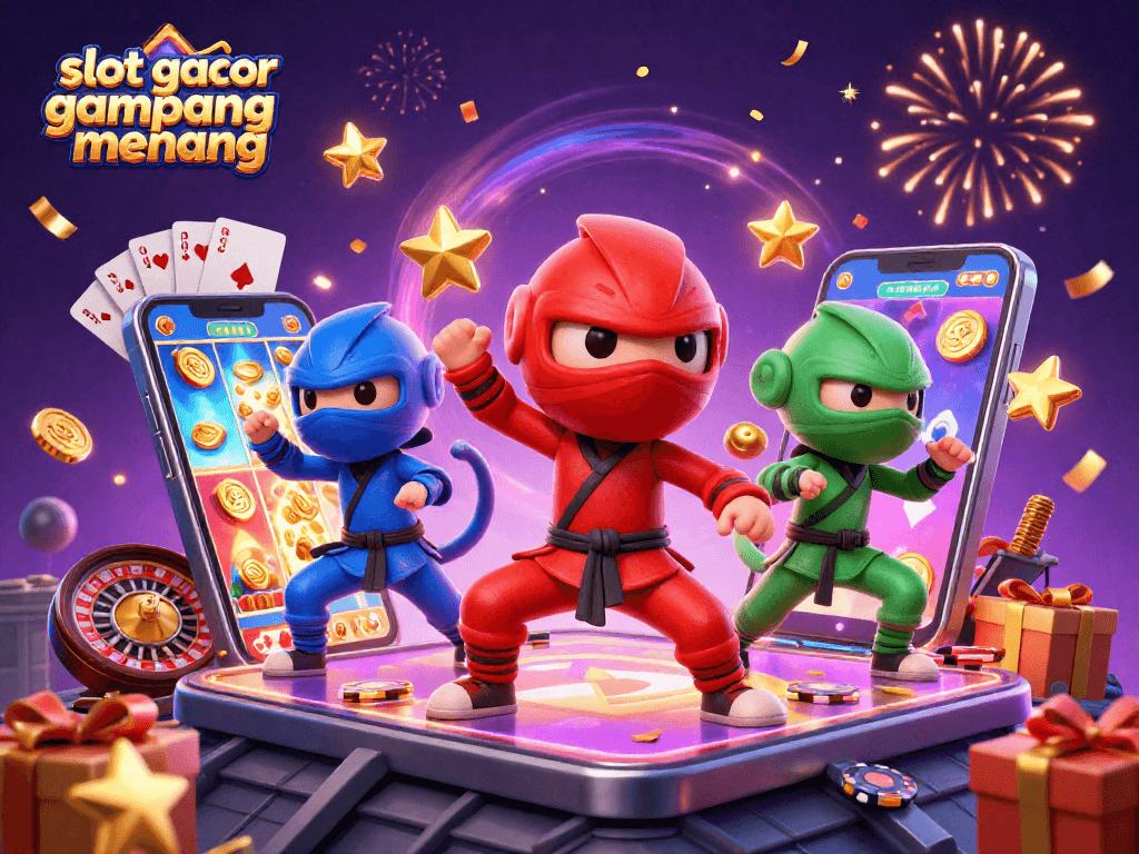 Experience the thrill of slot gacor gampang menang with dynamic chameleons, colors, and casino elements!