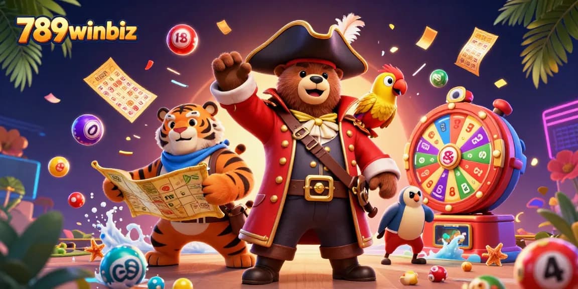 Engage in exciting games at 789winbiz with dynamic colorful lottery elements and rich casino visuals.