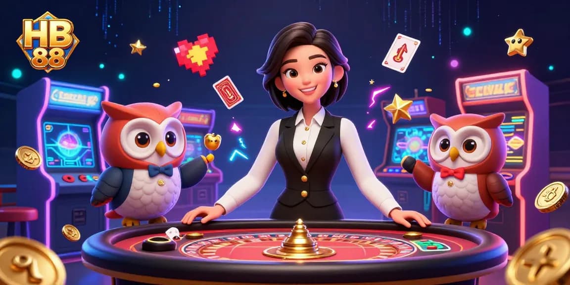 Experience winning strategies at HB 88 with engaging dealers and immersive casino atmosphere.