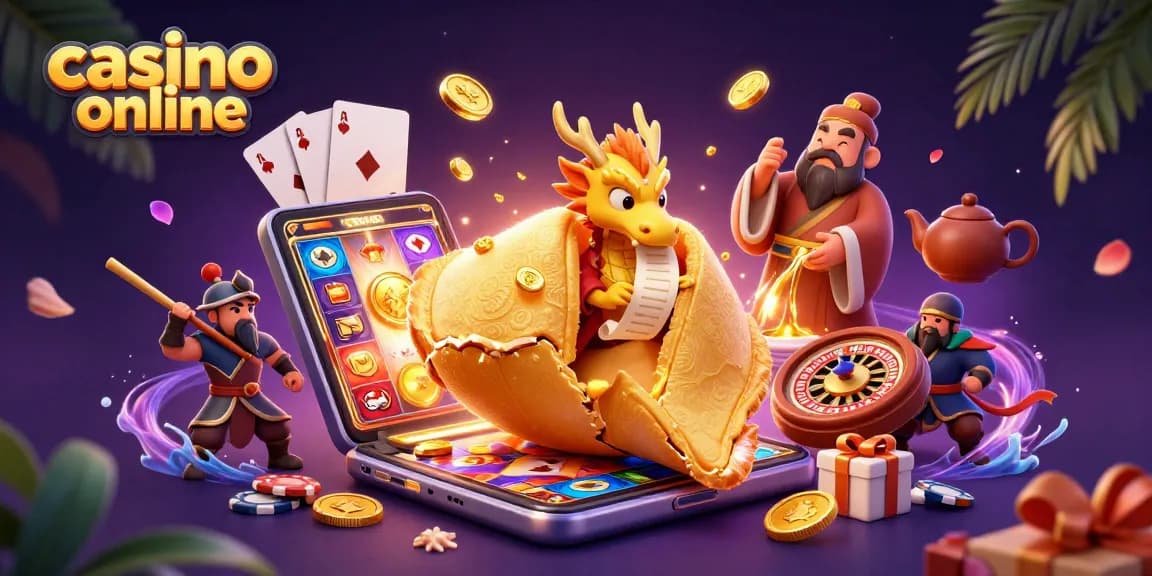 Înspira-te din jocurile de casino online cu această ilustrație dinamică plină de distracție și premii.