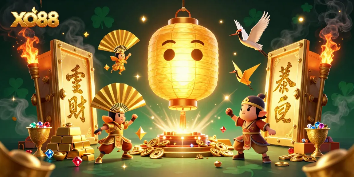 Experience thrilling wins at XO88 with golden treasures and vibrant casino elements.