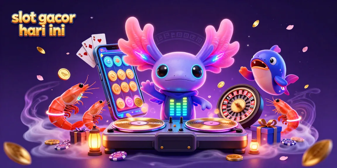 Experience slot gacor hari ini with vibrant 3D characters and lively slot game elements.