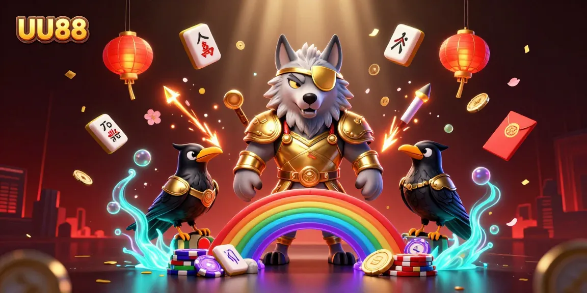Experience thrilling gaming adventures with UU88, featuring Odin and his ravens in a dynamic casino scene.
