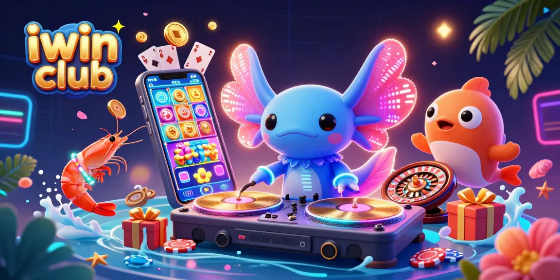 Experience thrilling gameplay at iwin club with engaging characters and vibrant casino elements.