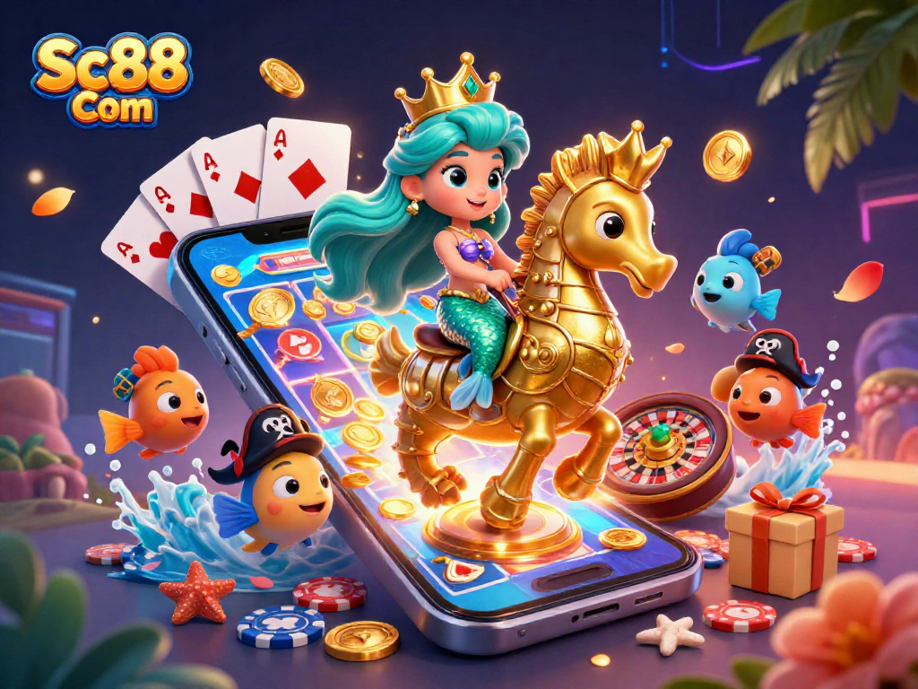 Join Sc88 Com in a vibrant gaming adventure with dynamic characters and rich gambling elements.