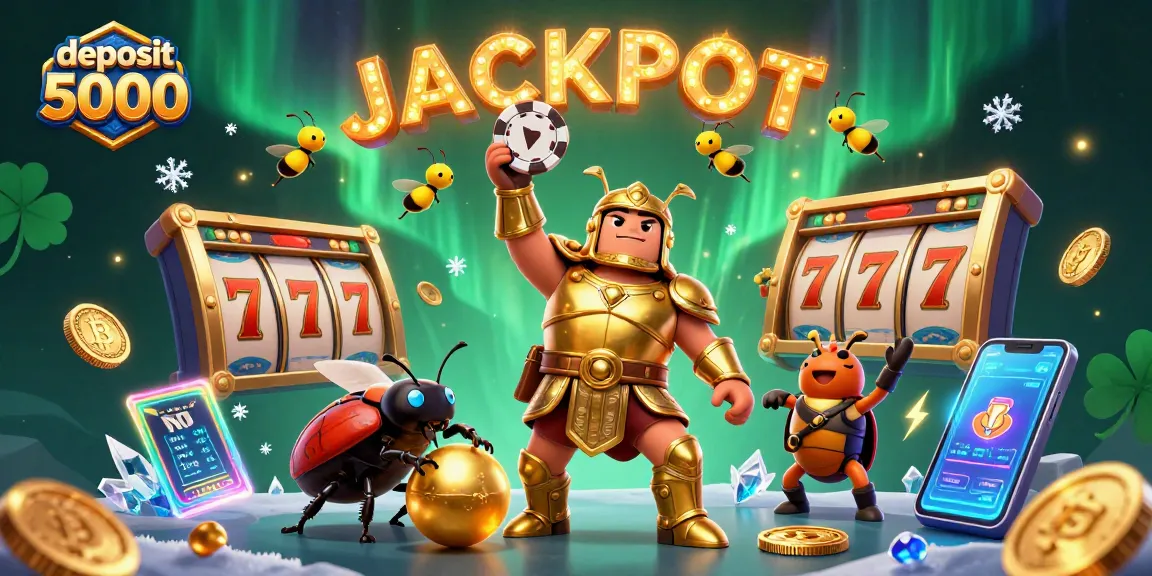 Engage with deposit 5000 bonuses through vibrant 3D casino-style illustration featuring exciting gaming elements.