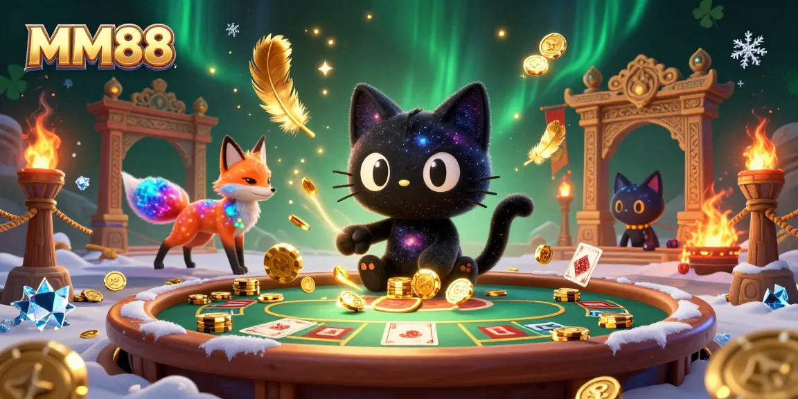 Win big at MM88 with an engaging cosmic casino featuring animated characters and vibrant gaming elements.