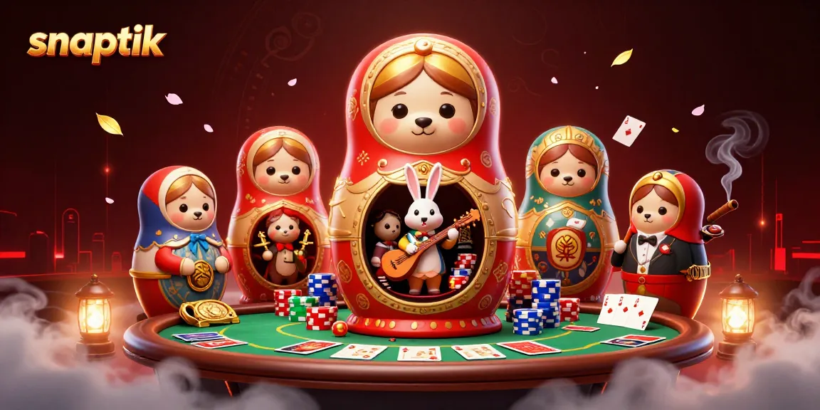 Download TikTok videos without watermark quickly using Snaptik in a vibrant casino setting.