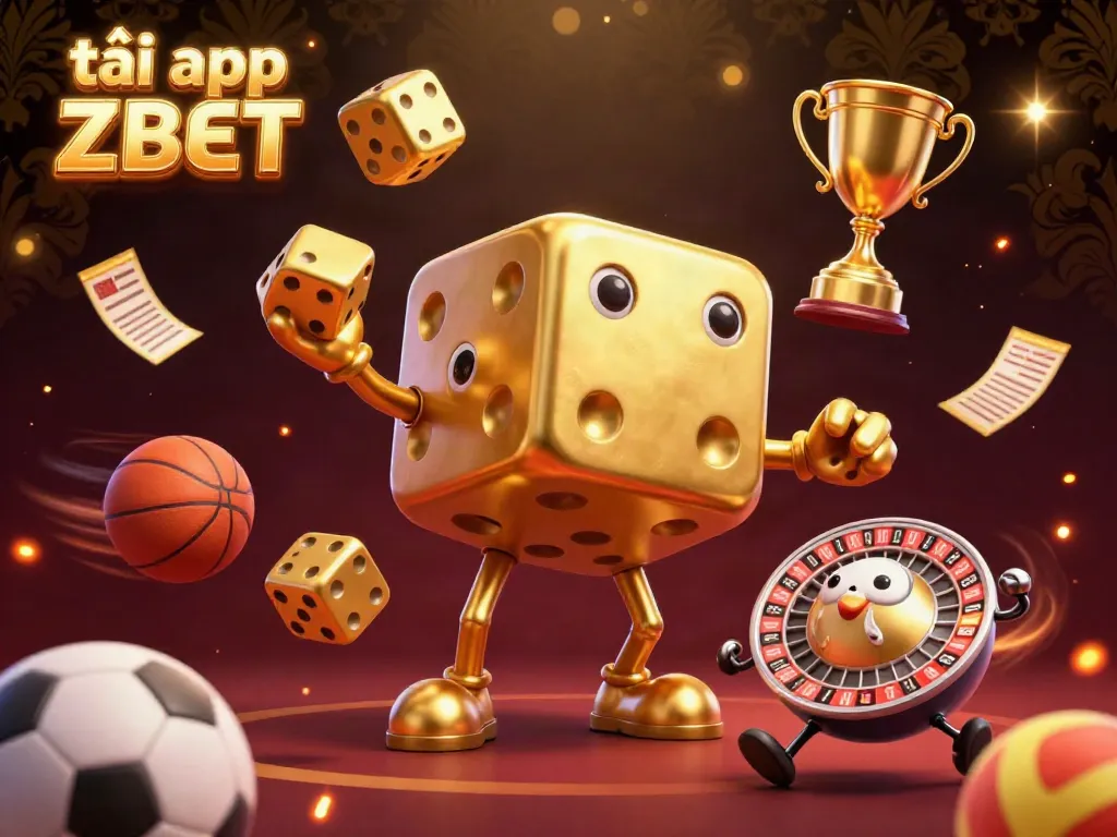 Experience the thrill of gambling with tải app ZBET, featuring vibrant casino elements and dynamic characters.