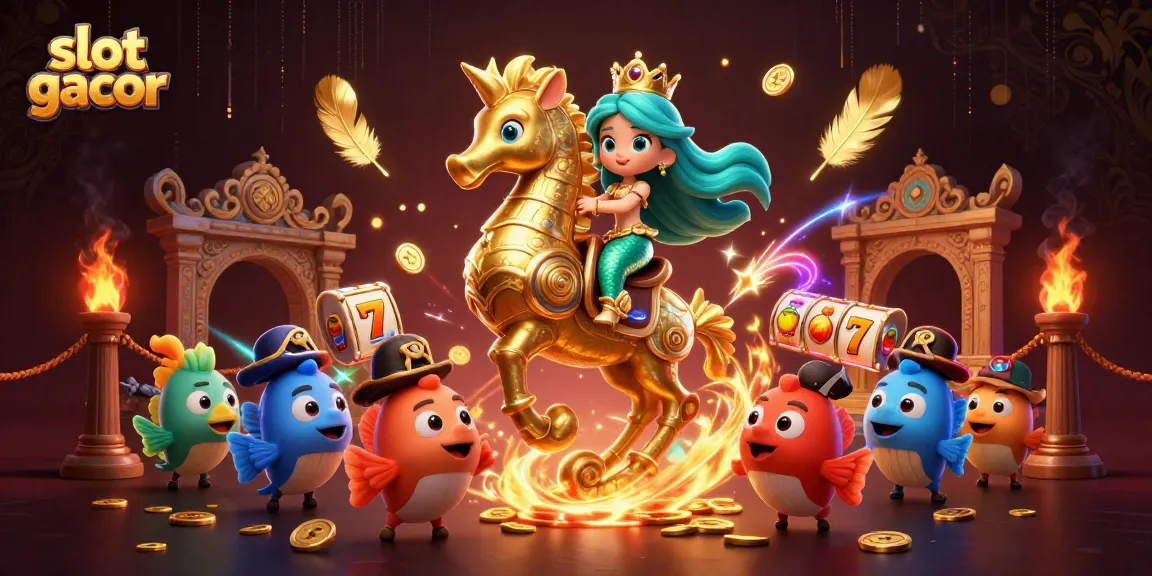 Discover winning opportunities with slot gacor in this vibrant 3D casino illustration.