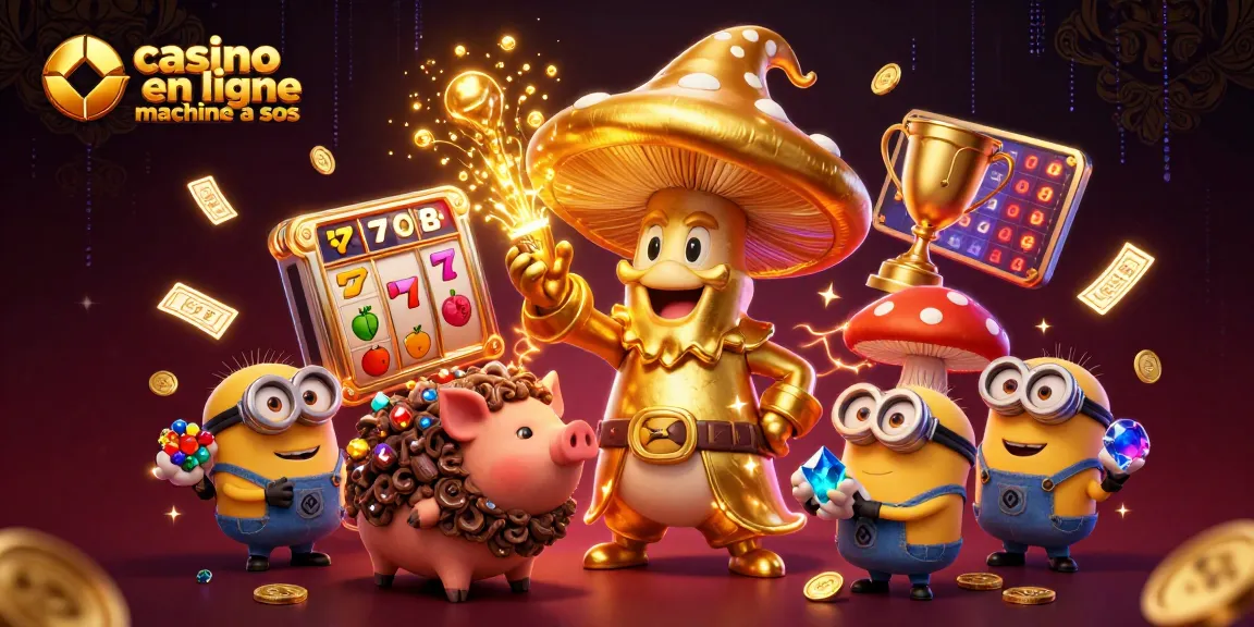 Jouer aux machines à sous en ligne avec casino en ligne machine à sous dans une illustration captivante