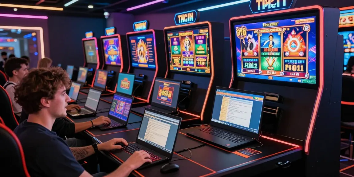 Diverse players celebrating wins at wd138.com while engaging with vibrant online slot games.