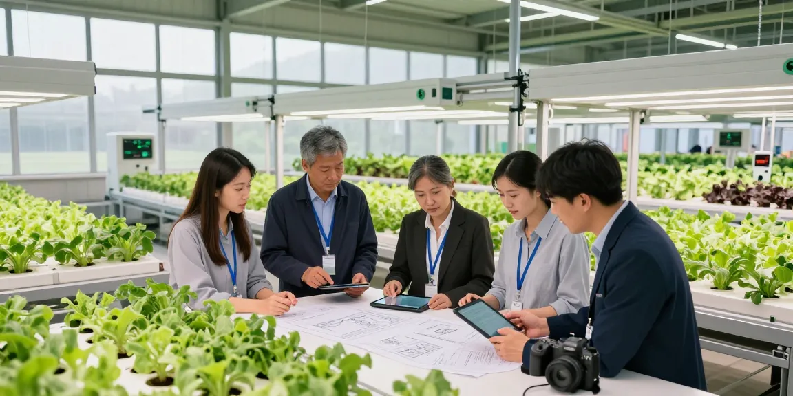 CIKA4D login team collaborating in innovative indoor agriculture facility