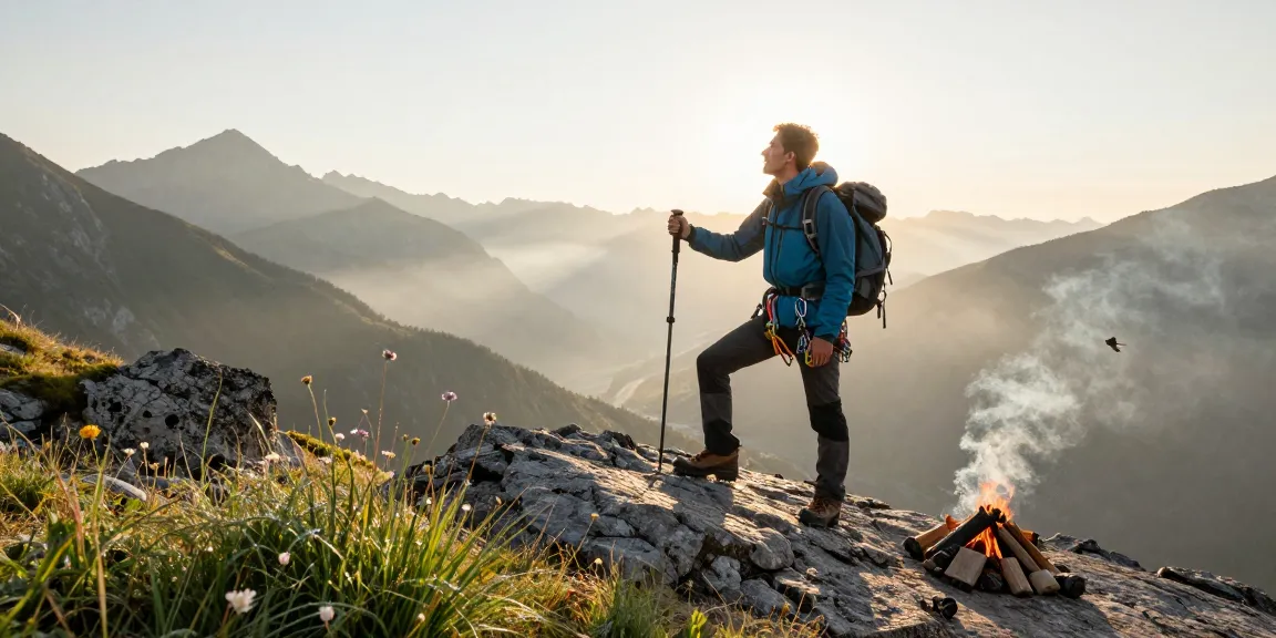 Adventurer at a mountain peak showcasing dewanaga77 and the thrill of exploration