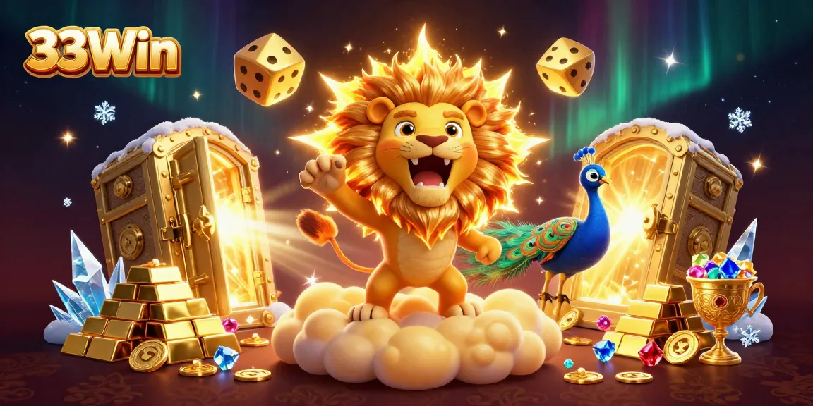 Engage with 33Win's thrilling casino experience, showcasing dynamic characters and vibrant gaming elements.
