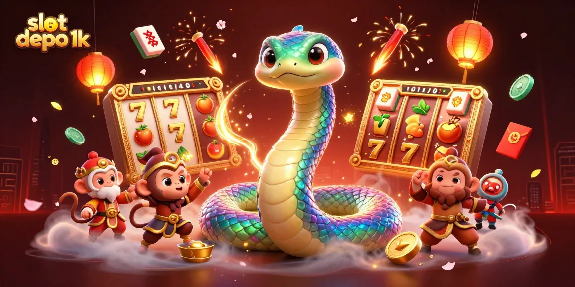 Experience the excitement of slot depo 1k with vibrant casino elements and lively characters.
