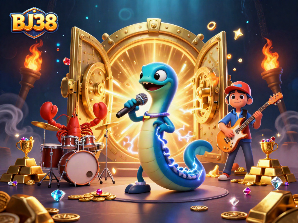 Experience the thrill of BJ38's underwater casino concert with explosive gold and gems.