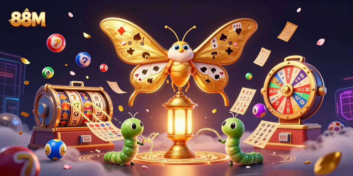 Play exciting slots games at 88M with colorful characters and casino elements adding thrill to your experience.