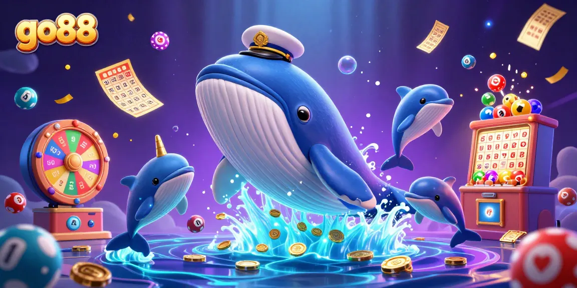 Join the fun at go88 with a vibrant illustration of gaming elements and characters.