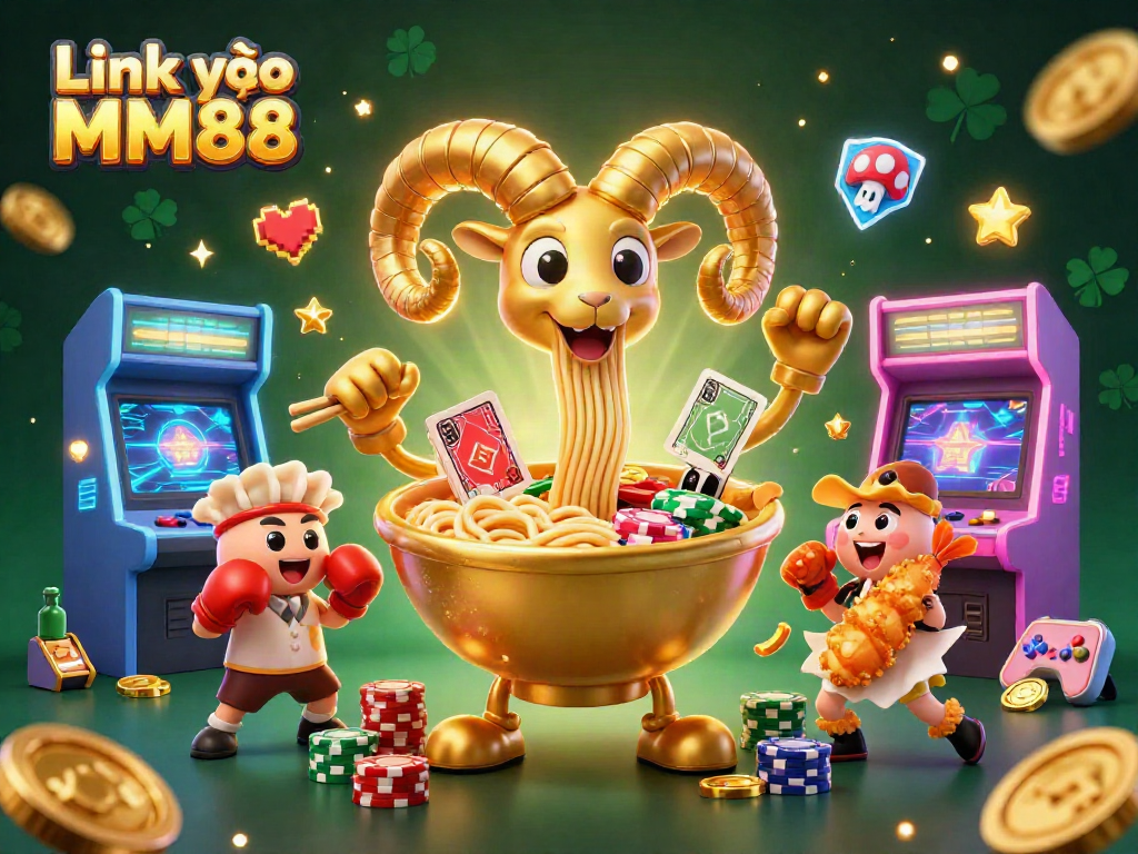 Engage in thrilling casino action with Link vào MM88, featuring vibrant 3D characters and dynamic gaming elements.