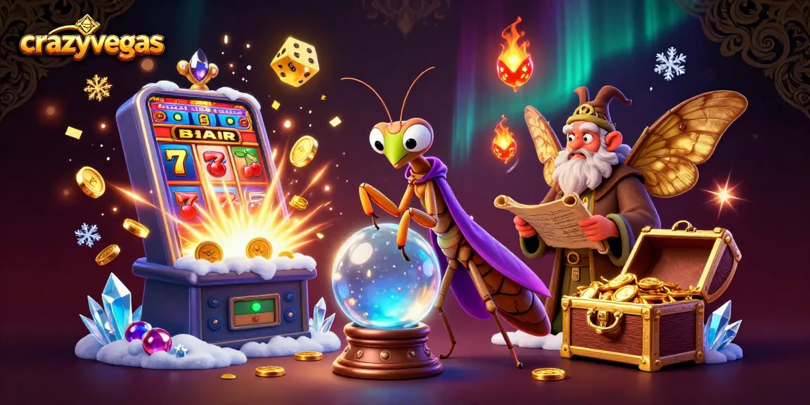 Experience the magic of crazyvegas with vibrant characters, thrilling slots, and luxurious casino elements.