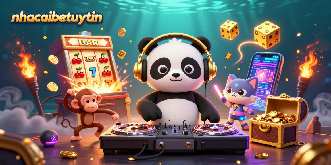 Experience excitement at nhacaibetuytin with vibrant 3D casino elements and lively characters in action.