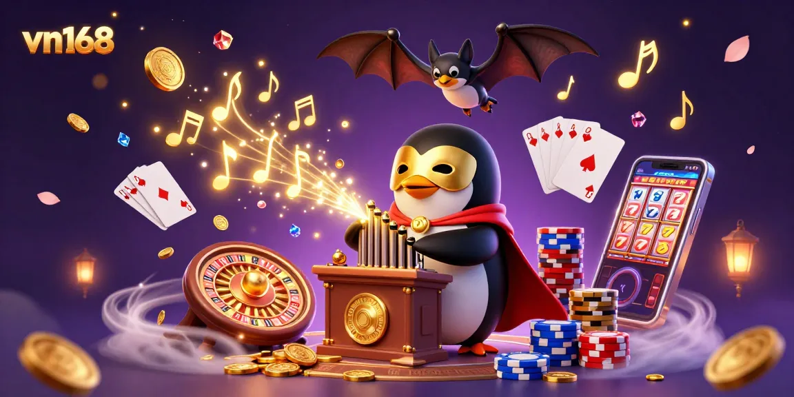 Experience the excitement at vn168 with golden coins, thrilling games, and vibrant gaming elements.