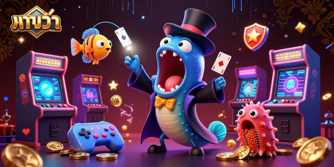 Experience intense บาคาร่า card magic with enchanting sea creatures in a vibrant casino world.